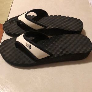 North Face flip flops
